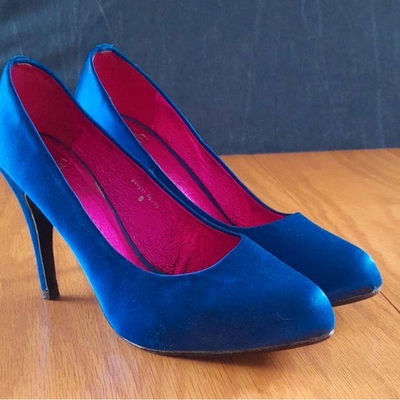 Chic Blue Women's Heels - Picture 2 of 7